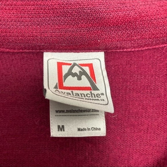 Avalanche Outdoor Half Zip PulloverSweatshirt Jacket Pink Medium - Picture 5 of 12